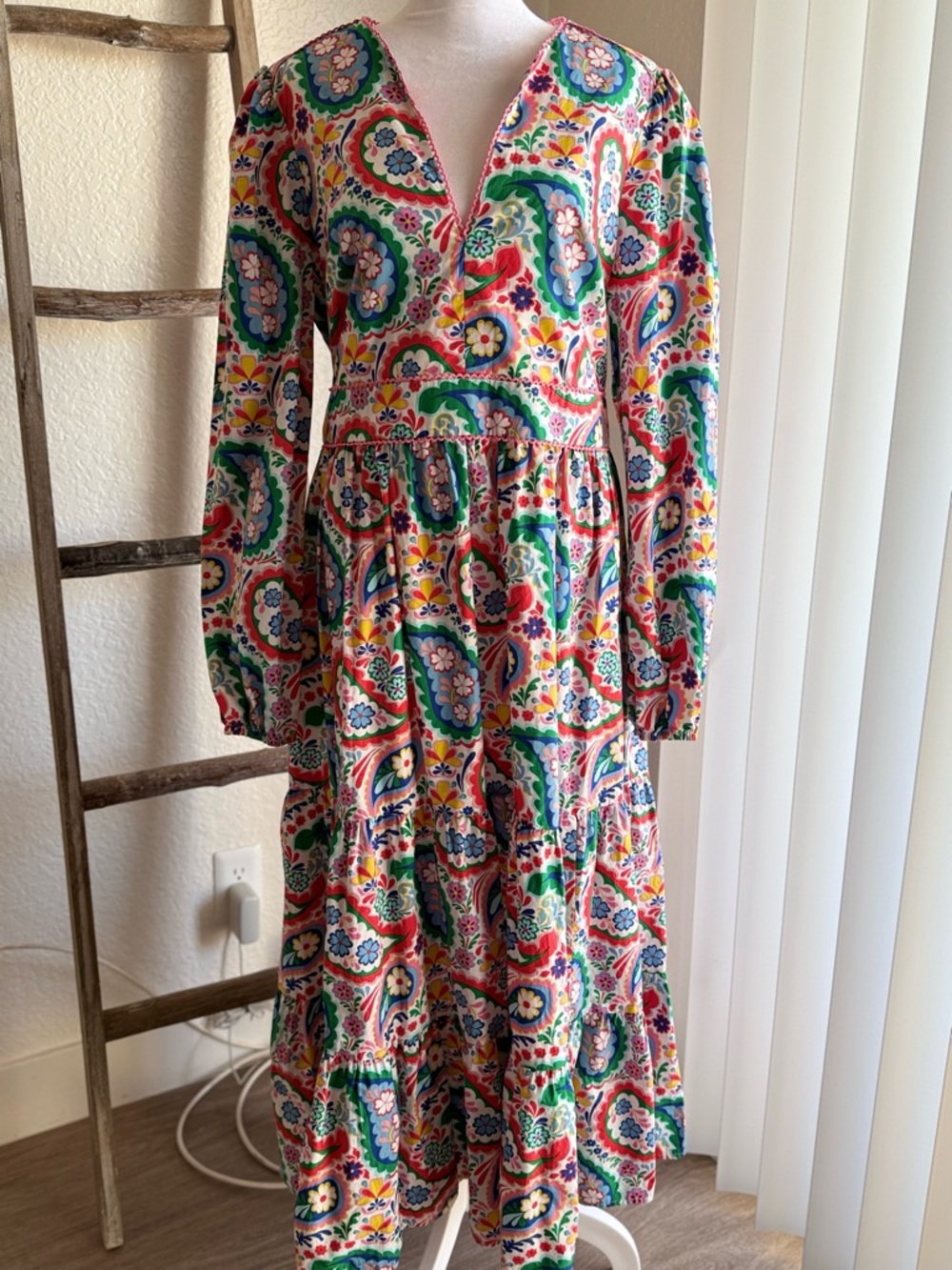 Boden Multicolor Paisley Maxi Dress - Picture 2 of 6